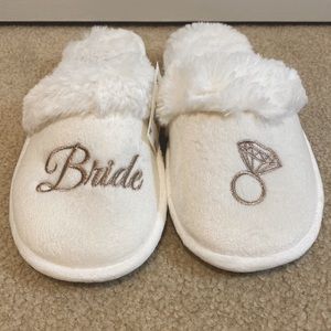 White Bride Slippers